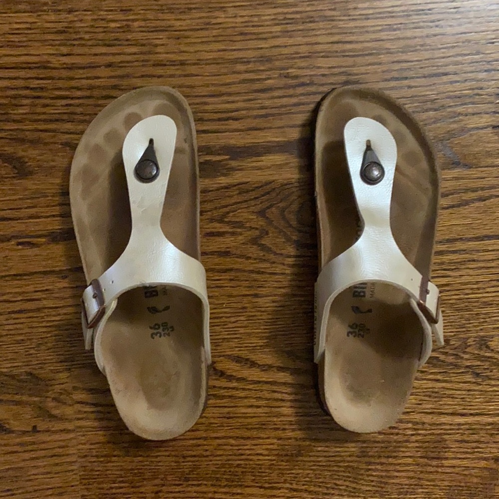 Birkenstock Gizeh pearl white Size: EU 36 / US 5.5